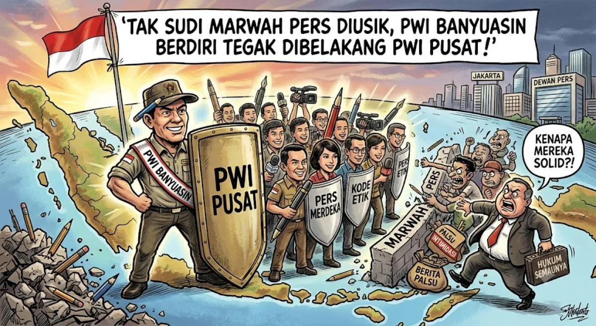 Tak Sudi Marwah Pers Diusik, PWI Banyuasin Berdiri Tegak Dibelakang PWI Pusat!